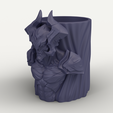 SimLab3857.png Aatrox Pot - League of Legends 3D Print Model - Gaming Desk Organizer & Planter STL