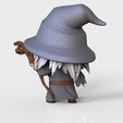 gandalf-stl-3d-printing-lord-of-the-rings-lotr-figure-toy-4.png Chibi GANDALF STL 3D Printing Files | High Quality | Cute | 3D Model | Lord of the Rings | Tolkien | Toy | Figure | Playful