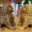 guardian lion or foo dogs 3d model