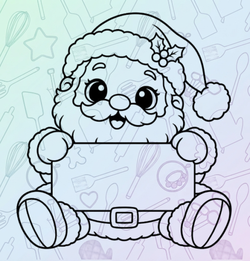 Christmas Santa Plaque Cookie Cutter