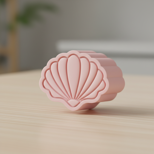 Ejector Shell Brigadeiro and Sweets - Ejetor para Brigadeiro e Doces Tema Fundo do Mar Concha 3D model preview