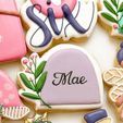 greenery-arch-plaque.jpg 4 sizes - Arch Greenery Floral Plaque Cookie Cutter - SHARP cutting edges - So Versatile!