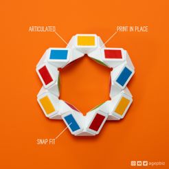 snakeinplace_02_instagram.jpg Free STL file snakeinplace - Print-in-place and Articulated Puzzle Toy・3D printer design to download