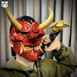 363805534_1281735979136171_579611295338462927_n-1.jpg Cyber Samurai Hannya Mask - Japanese Ghost Mask