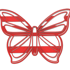 mariposa-8cm-unido-v4.png Archivo STL cortante cookie cutter 9cm mariposa butterfly fondant・Diseño imprimible en 3D para descargar, germanc15