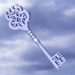 Screenshot2.jpg STL file Old castle key (2 types)・3D print design to download