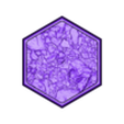 35x30mm hex base stoney barren 9.stl 10x 35x30mm hex base with stoney barren v2 (battletech etc.)