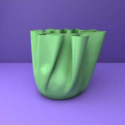 Organic-Planter-1-Angle.png STL file Organic Planter #1・Design to download and 3D print, GalileoPDE
