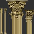 3-ZBrush-Document.jpg 90 classical columns decoration collection -90 pieces 3D Model