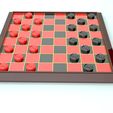 5.jpg Checkers Board Game 3D Print Model