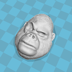 weewew.png STL file Gorilla Keychain・3D printing design to download