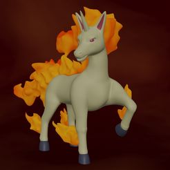 prev1.jpg Fichier STL Rapidash - Pokemon n°78・Modèle imprimable en 3D à télécharger