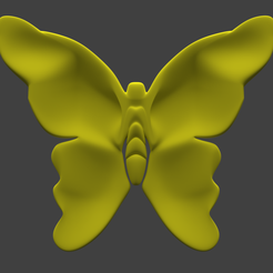papillon.PNG STL file KoalaDuSud - Simple butterfly・3D printable model to download