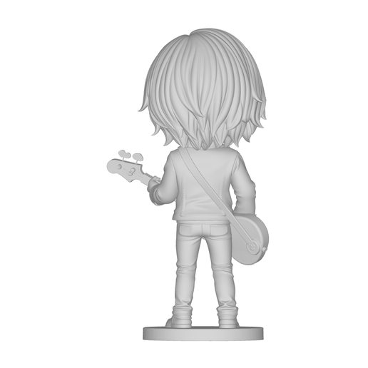 🪨 Dee Dee Ramone – Ramones Chibi Punk Rock Bassist Figure (Fan