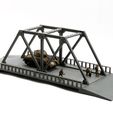 Pratt-Truss-Bridge-3D-Printed-Miniature-Wargaming-Terrain-28mm-15mm-Scale-Short-Bridge.jpg Pratt Truss Bridge - Miniature Wargaming Terrain