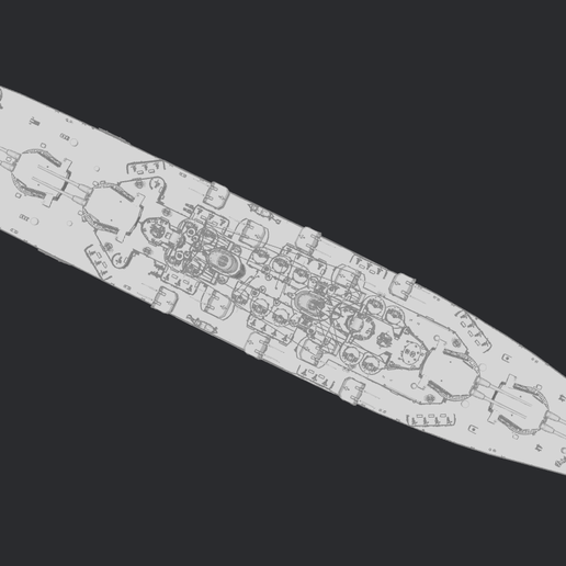 Obj File Us Battleship Louisiana・3d Printable Model To Download・cults