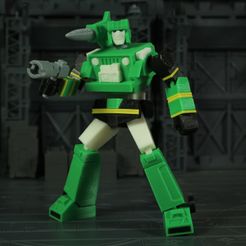 Hound_1X1_6.jpg Free STL file G1 Transformers Hound - No Support・Model to download and 3D print, Toymakr3D