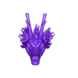 dragonhead(repaired)1186415.stl Dragon Ball Goku mit dem Drachen