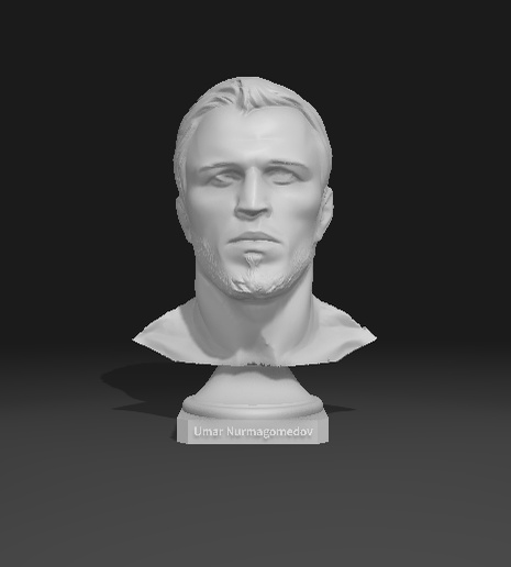 Umar Nurmagomedov - Premium Statue 3D model