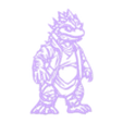 FutureGodzillaAlien_Wallart.stl FutureGodzillaAlien_Wallart