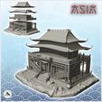 1.jpg Big asian building with double access stairs (36) - Asia Terrain Clash of Katanas Tabletop RPG terrain China Korea