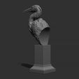 8.jpg Grey Heron bust