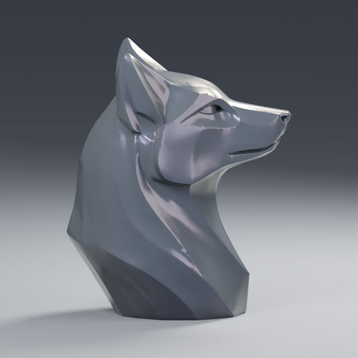 Wolf — Geometric Bust