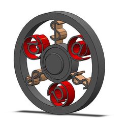 Round Spinner2.1.JPG Free STL file Fidget Spinner・3D print design to download
