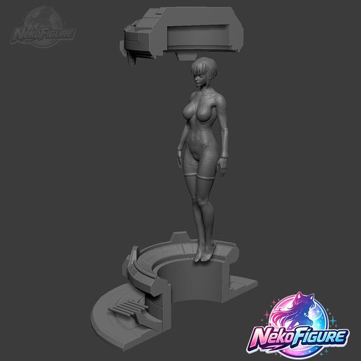 MotokoInTank_05.jpg Motoko Kusanagi em estátua de tanque Estatueta stl imprimível colecionável