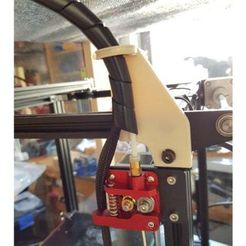 20200315_145542.jpg Free STL file Ender 5 Guide for Tube/Cables to Hotend・3D printable object to download