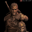 "@\CA 32D ArT Geralt 3D Print