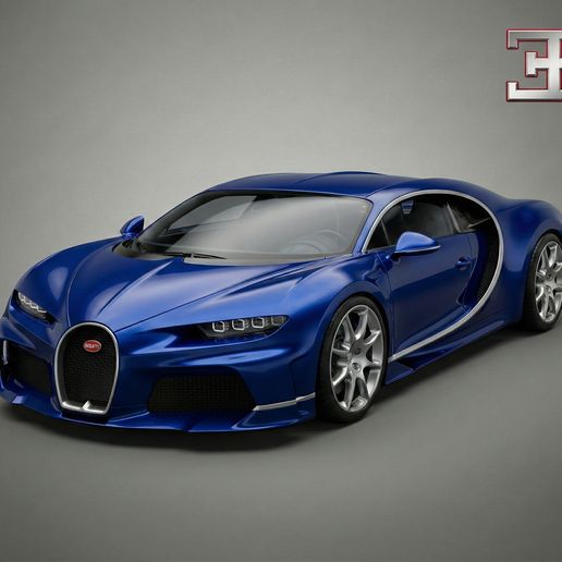 Bugatti Chiron - 1500HP Hypercar Legend - Ultra-High Detail 3D Printable