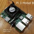 Pi3mount.jpg Cooling Fan Mount for Raspberry Pi 3 and 4