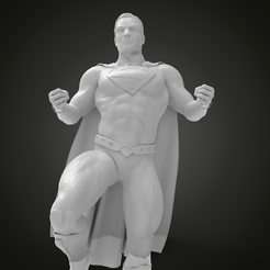 untitled.288.png Free STL file SuperMan on pose stand・3D printable model to download