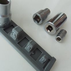 IMG_20230612_120525-1.jpg Snap-on Attachment Rail Set for Socket Spanner Inserts | for Inserts 6.3 mm (1/4 inch), 10 mm (3/8 inch), 12.5 mm (1/2 inch), Socket Wrench Organiser, Snap-on Attachment Rail Set for Socket Wrench Inserts