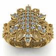 2.jpg diamond flowerRings  3d printable model
