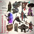 44-July-2023-Colour.jpg Dragon Hoard - 21 Models -  PRESUPPORTED - Illustrated and Stats - 32mm scale
