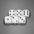 Puppy-Rounded-D6-2.png Puppy Dog Pawprint Dice D6