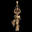 4.jpg Shiva Trishul Pendant with Damru