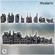 2.jpg Set of Eight Modern Ruined Buildings with Chimneys (13) - Modern WW2 WW1 World War Diaroma Wargaming RPG Mini Hobby