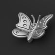 pendentif_papillon.JPG STL file Butterfly pendant・3D printable design to download