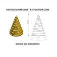Dimensioni-9-Riv.png FIBONACCI MOLD FOR ELECTROCULRE METAL WIRE WINDING JIG - 9 REVOLUTIONS MOLD