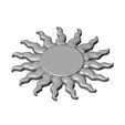 Sun-relief-02.jpg Sun onlay relief 3D print model