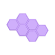 Personalized Modular Hexagonal Desk Organizer.stl Персонализированный модульный шестиугольный настольный органайзер - индивидуальный 6-секционный сотовый держатель для косметики и канцелярских принадлежностей