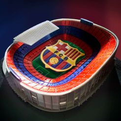 resize-6b-1.jpg Archivo STL Camp Nou - Barcelona・Diseño de impresión en 3D para descargar
