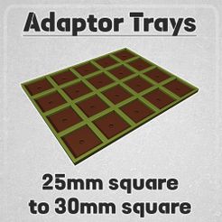 25to30.jpg 25mm to 30mm Adaptor Trays for Square Bases