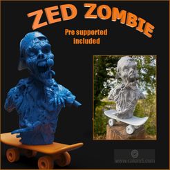 zed1cults3d.jpg STL-Datei Zed Zombie・3D-druckbares Design zum Herunterladen