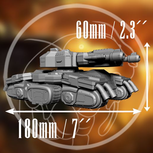 🪖 Siege tank (SC I)・ OBJ File for 3D printing・Cults