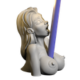 4.png Файл STL Держатель для ручки с сиськами・3D-печатный дизайн для загрузки, Dark3DCanada