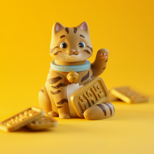 6.png Imprimez sur place le chat mignon et chanceux